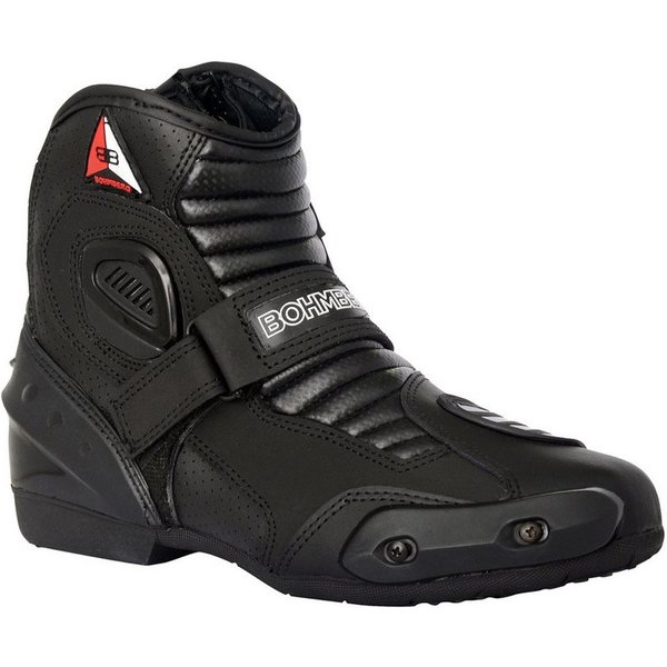 BOHMBERG Motorradstiefel aus echtem Leder / Herren / Motorradstiefel