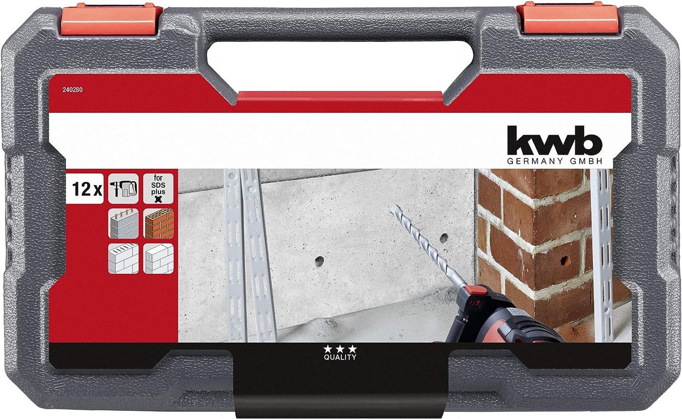 kwb Bohrer- und Bit-Set kwb SDS-Plus Hammer-Bohrer-Set, 12-teiliges Stein- u. Beton-Bohrer Sat, kwb SDS-Plus Hammer-Bohrer-Set, 12-teiliges Stein- u. Beton-Bohr – Bild 4 von 5