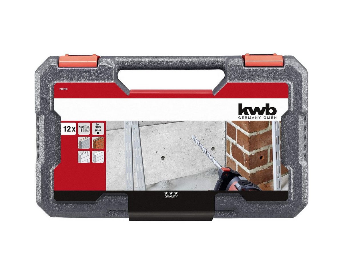 kwb Bohrer- und Bit-Set kwb SDS-Plus Hammer-Bohrer-Set, 12-teiliges Stein- u. Beton-Bohrer Sat, kwb SDS-Plus Hammer-Bohrer-Set, 12-teiliges Stein- u. Beton-Bohr – Bild 5 von 5