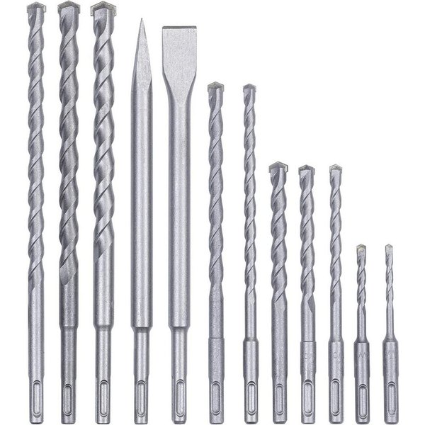 kwb Bohrer- und Bit-Set kwb SDS-Plus Hammer Meißel-Set, 12-teiliger Stein-u. Betonbohrer Satz, kwb SDS-Plus Hammer Meißel-Set, 12-teiliger Stein-u. Betonbohrer 