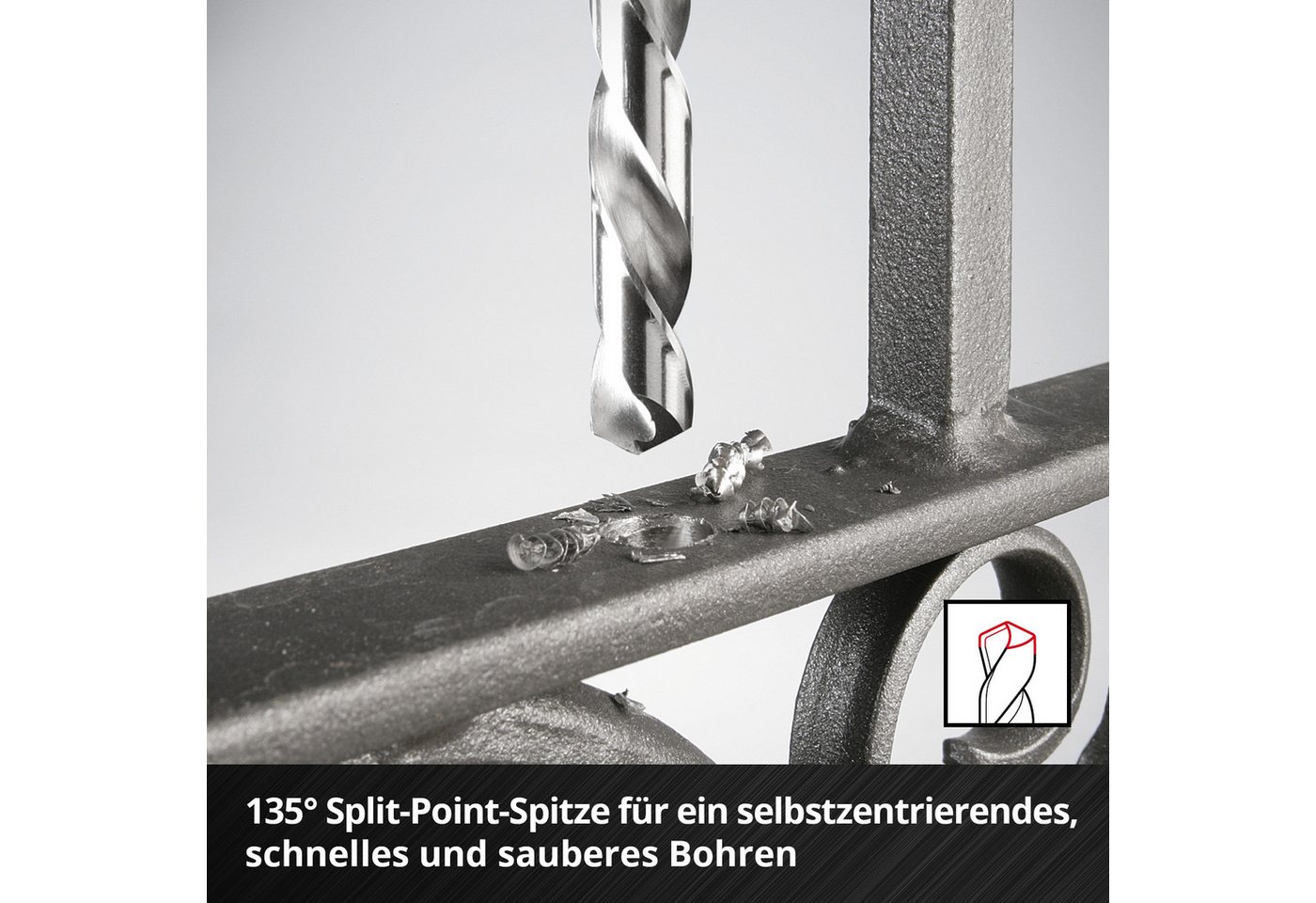 Einhell Bohrer- und Bit-Set Original Einhell 19-tlg. HSS-G Metallbohrer-Set (HSS 4241 Stahl, hochg, (19x HSS-G Metallbohrer (1 / 1,5 / 2 / 2,5 / 3 / 3,5 / 4 / 4 – Bild 4 von 5