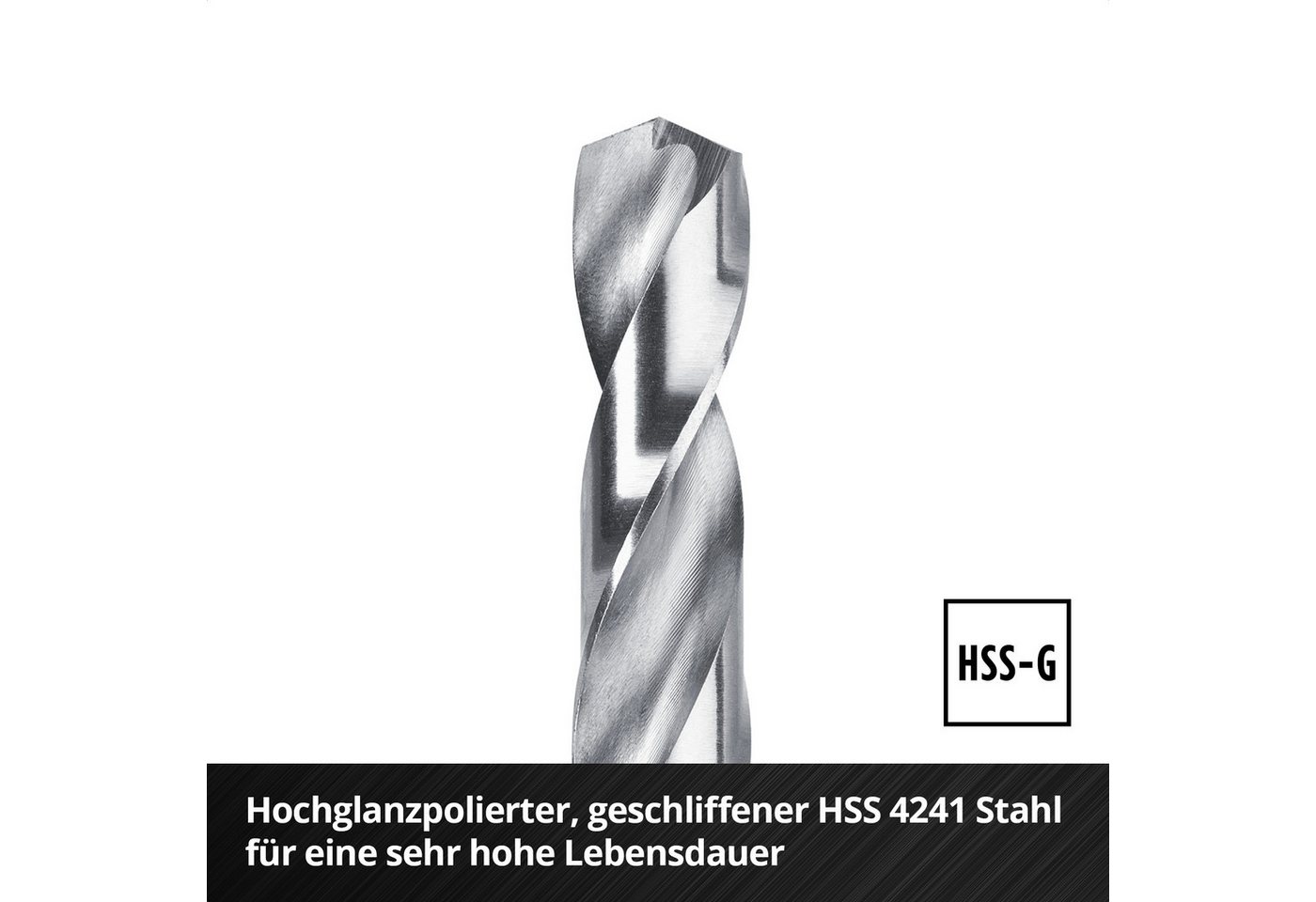 Einhell Bohrer- und Bit-Set Original Einhell 19-tlg. HSS-G Metallbohrer-Set (HSS 4241 Stahl, hochg, (19x HSS-G Metallbohrer (1 / 1,5 / 2 / 2,5 / 3 / 3,5 / 4 / 4 – Bild 5 von 5