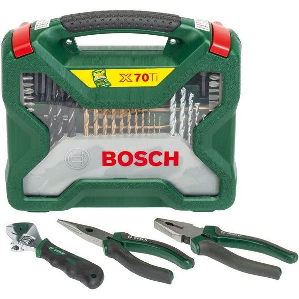 BOSCH Bohrer- und Bitset Bosch Bit-Bohrer Set X-Line 70-teilig inkl.