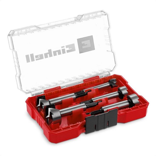 Einhell Bohrer- und Bitset Original Einhell M-CASE 5-tlg. Forstnerbohrer-Set (aus C65 Stahl, E 6., 5-St., Original Einhell M-CASE 5-tlg. Forstnerbohrer-Set (aus