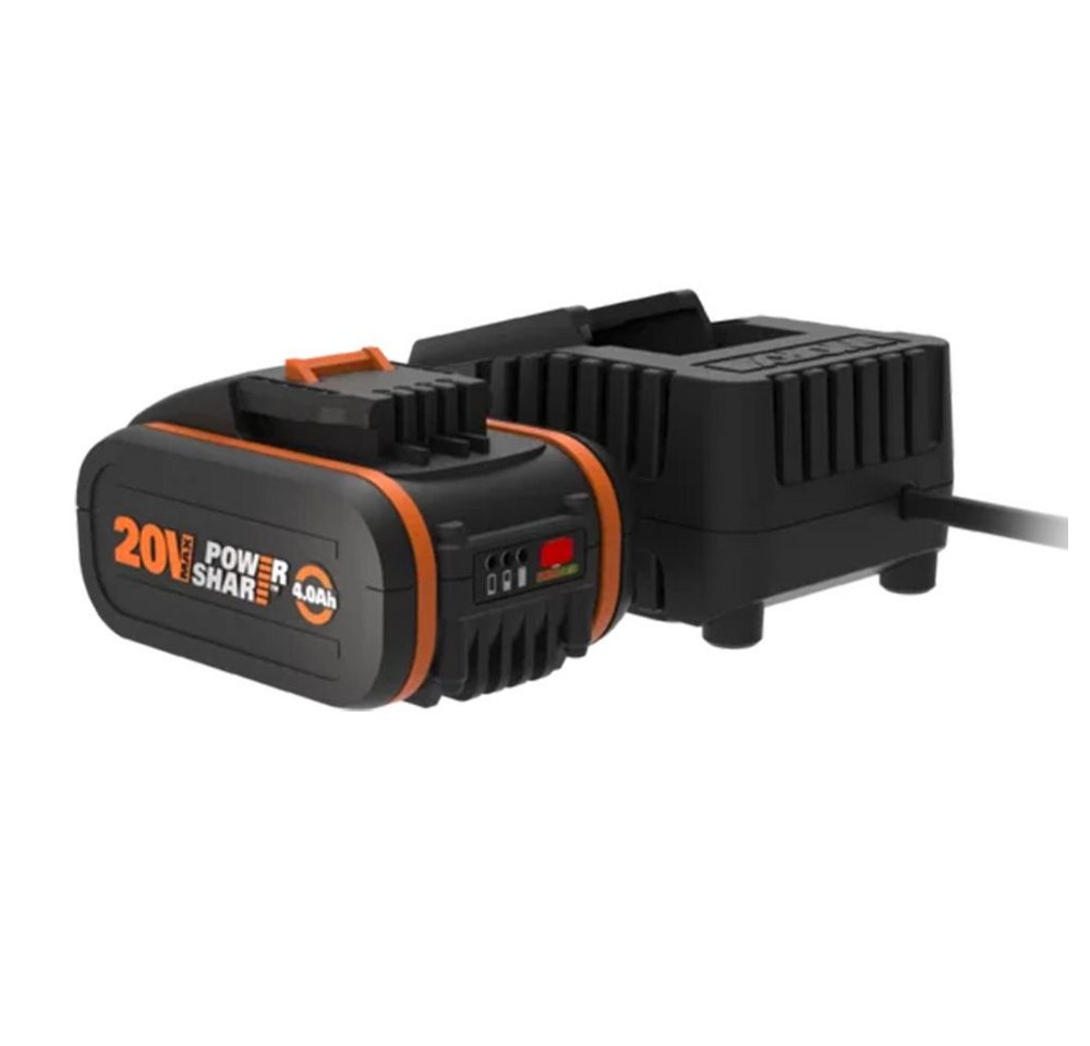 Worx Bohrer- und Bitset Worx PowerShare Akku Set 20V / 4,0 Ah mit Ladegerät WA3604 – Bild 2 von 3