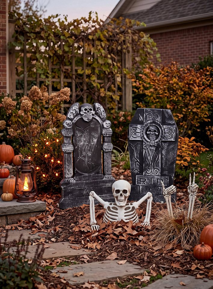 Boland Dekoobjekt Skelett Gartendeko - Horror Halloween Deko Outdoor, Horror Halloween Deko Outdoor – Bild 5 von 5