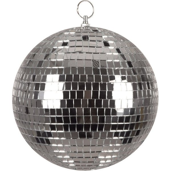 Boland Hängedekoration Discokugel silberfarben 20 cm Spiegelkugel Party Dekoration für Disco, Reflektierende Spiegeloberfläche für Lichteffekte