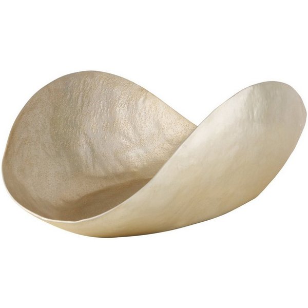 BOLTZE Dekoschale Schale Glamis goldfarben 38,5cm lang