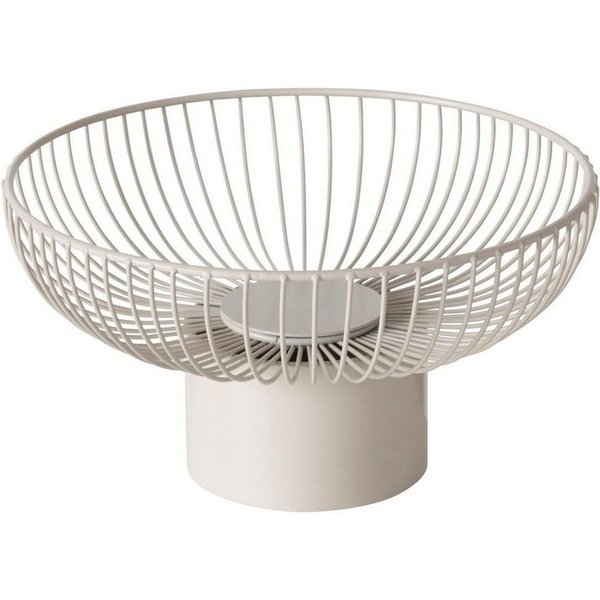 BOLTZE GRUPPE Dekoschale CINDY, Beige, Ø 28 cm, H 15 cm, Metall, (1 St), pulverbeschichtet
