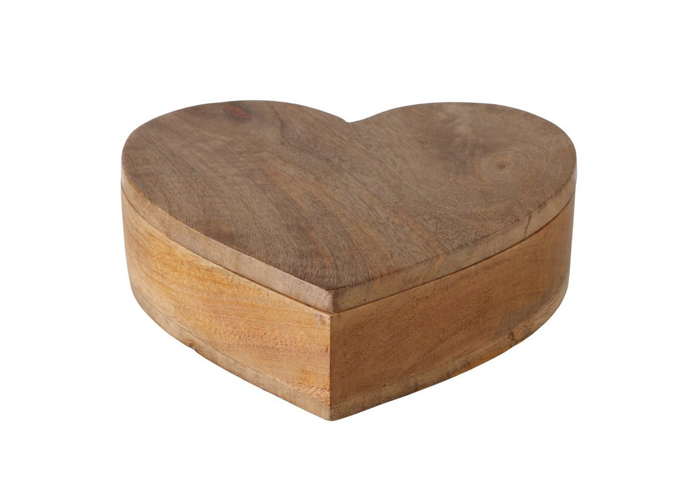 BOLTZE GRUPPE Dose Boltze, Box Lurea Herz Mango Holz 20 cm, 2085144 (1 St) – Bild 2 von 3