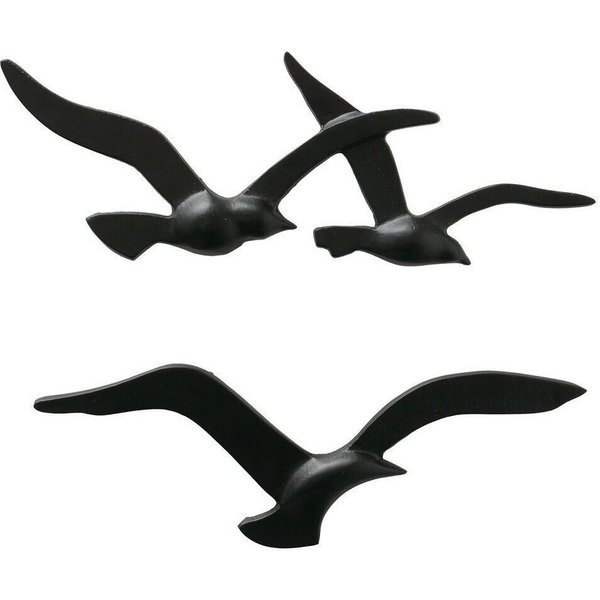 BOLTZE GRUPPE Hängedekoration Wandobjekt Birdy, Möwe Metall 2er Set