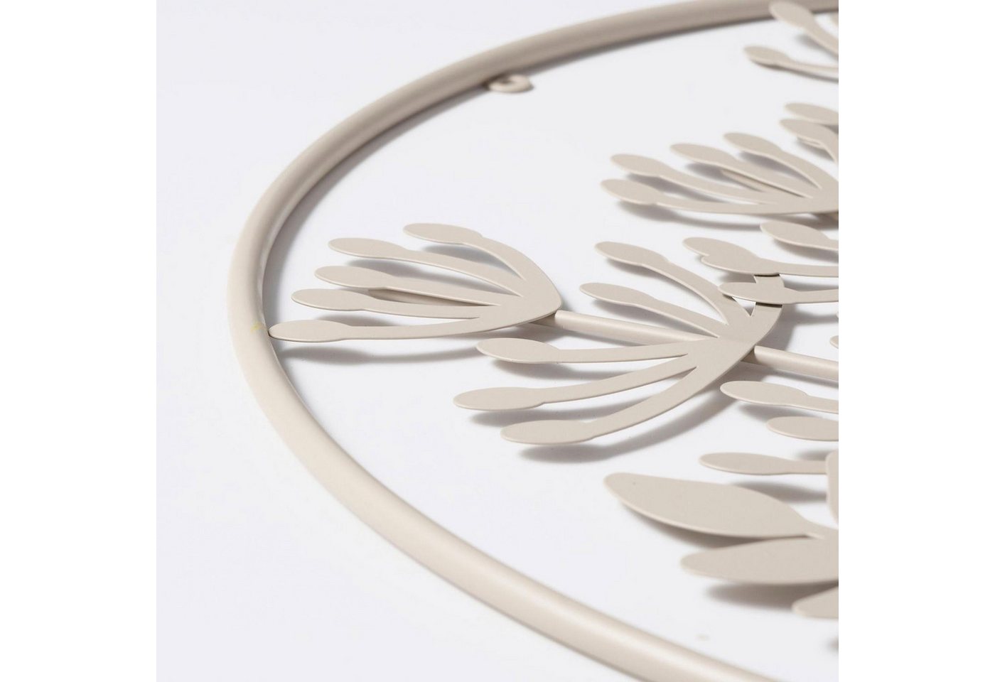 BOLTZE GRUPPE Wanddekoobjekt FARAH, Ø 50 cm, Beige, Eisen, (1 St), Zweigenmotive, ohne Befestigungsmaterial – Bild 2 von 2