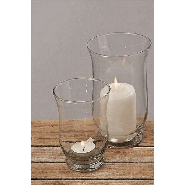 BOLTZE GRUPPE Windlicht Windlicht Glas H.11/15 cm 2er Set