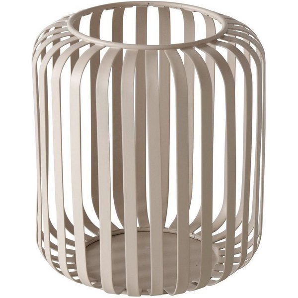 BOLTZE GRUPPE Windlicht Windlicht Viki Eisen beige H.15 cm Ø.13 cm Stückpreis