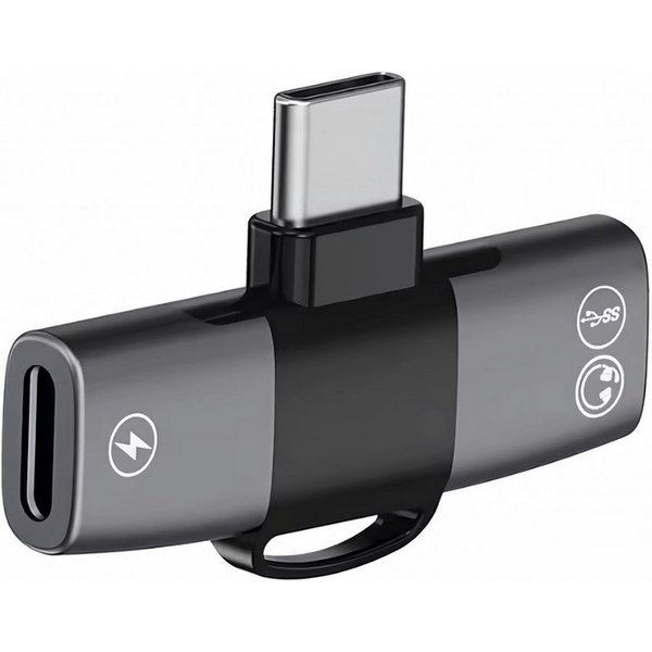 Bolwins A86 OTG Audio Jack Adapter 2x USB C - Typ-C, 2in1 Musik & Aufladen 15W Audio-Adapter USB-C zu USB-C, 0 cm, 2x USB C - Typ-C, 2in1 Musik & Aufladen 15W