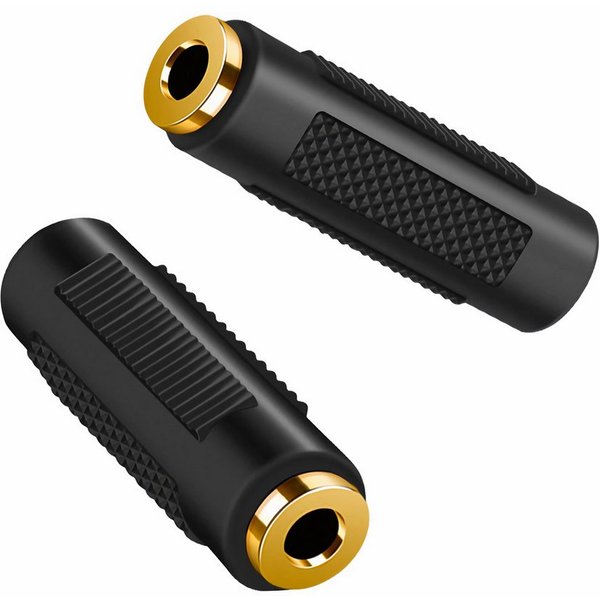 Bolwins I54 3,5 mm Stereo Klinke Kupplung Adapter Buchse-auf-Buchse Verbinder Audio-Adapter 3,5 mm Klinke Buchse, Stereo zu 3,5 mm Klinke Buchse, Stereo, 0 cm, 