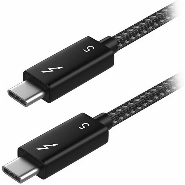 Bolwins L34 Thunderbolt 5 USB-C Kabel – 240W PD, 120Gbit/s, 8K für Monitor USB-Kabel, USB-C Stecker, USB-C Stecker (100 cm), 120Gbit/s, 240W PD, 8K Video, Kevla