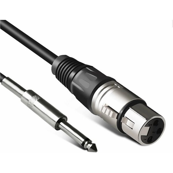 Bolwins L35C 5m Mikrofonkabel XLR auf 6,3mm Klinke HiFi Audio Kabel Mikrofon Audio-Kabel, 6,35 mm Stereo TRS Klinkenstecker, XLR Buchse (3-polig, Female) (500 c