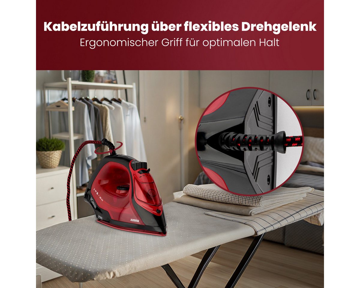 BOMANN Dampfbügeleisen DB 6035 CB, 2200 Watt, Keramiksohle – Bild 5 von 5