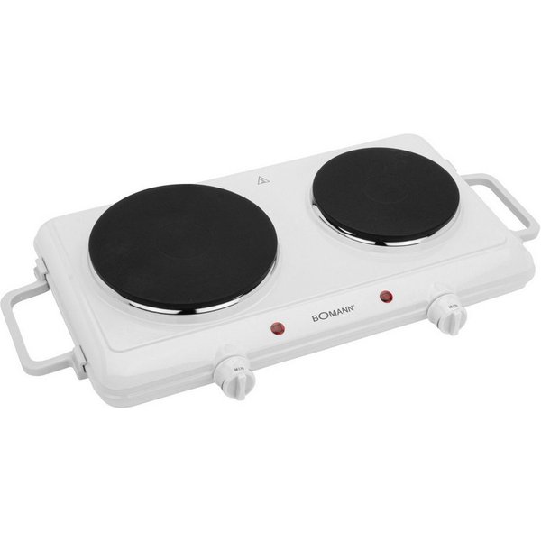 BOMANN Doppelkochplatte DKP 5028 CB, stufenlos regelbare Thermostate, 2 Kochplatten