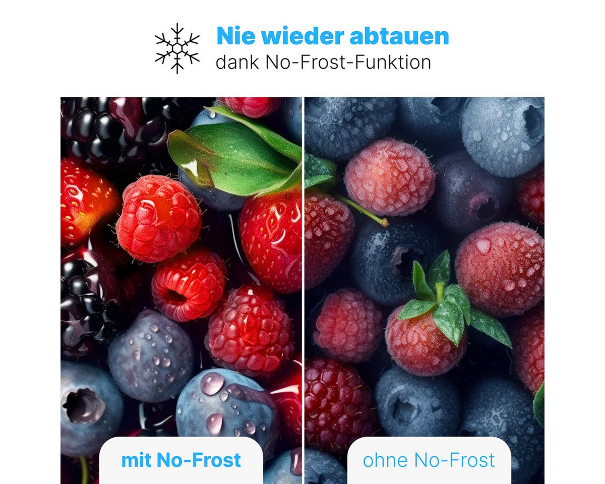 BOMANN Gefrierschrank GS 7362, 143 cm hoch, 54 cm breit, 161L, Total No Frost - nie wieder abtauen – Bild 2 von 5