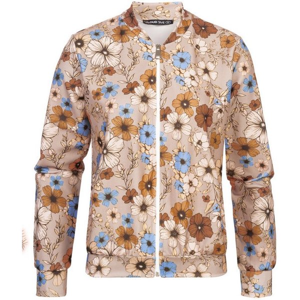 CLOUD 5IVE Bomberjacke CLOUD 5IVE Blouson with All-Over Flower Print (1-St)