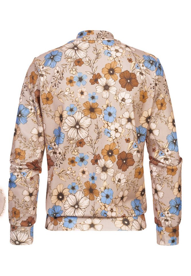 CLOUD 5IVE Bomberjacke CLOUD 5IVE Blouson with All-Over Flower Print (1-St) – Bild 2 von 5