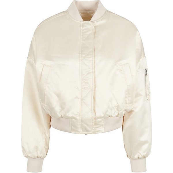 URBAN CLASSICS Bomberjacke Urban Classics Damen Ladies Short Oversized Satin Bomber Jacket (1-St)