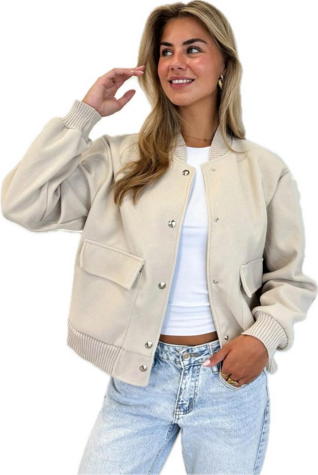 Worldclassca Bomberjacke Worldclassca Bomberjacke Trench Jacke Übergangsjacke College Blouson – Bild 3 von 3