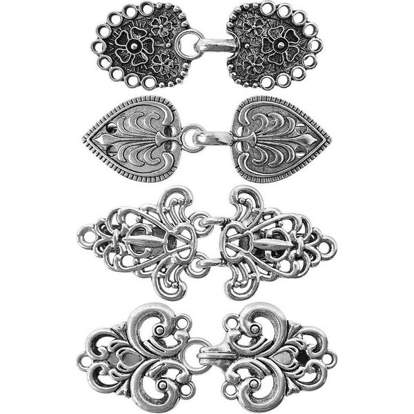 Bomiclss Anstecknadel Set Kleider-Clips, Pullover-Clips, Schal-Clips für Frauen (4-tlg), Vintage-Cardigan-Clip, Mädchen-Broschenclips für Kleidung