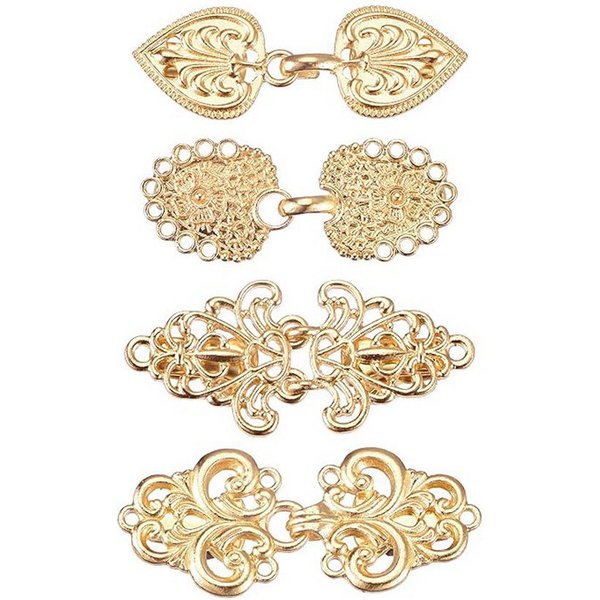 Bomiclss Anstecknadel Set Kleider-Clips, Pullover-Clips, Schal-Clips für Frauen (4-tlg), Vintage-Cardigan-Clip, Mädchen-Broschenclips für Kleidung