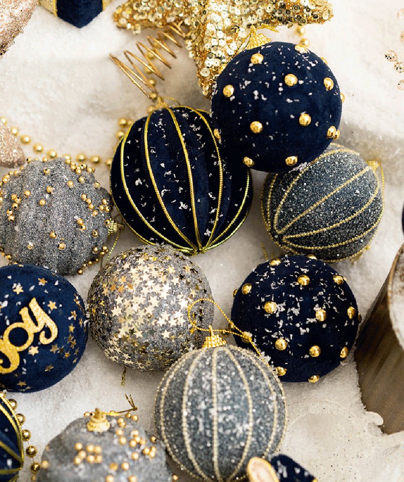 Bomiclss Weihnachtsbaumkugel 16-tlg. Weihnachtskugel-Set, bunte Weihnachtsbaumdekoration – Bild 4 von 5