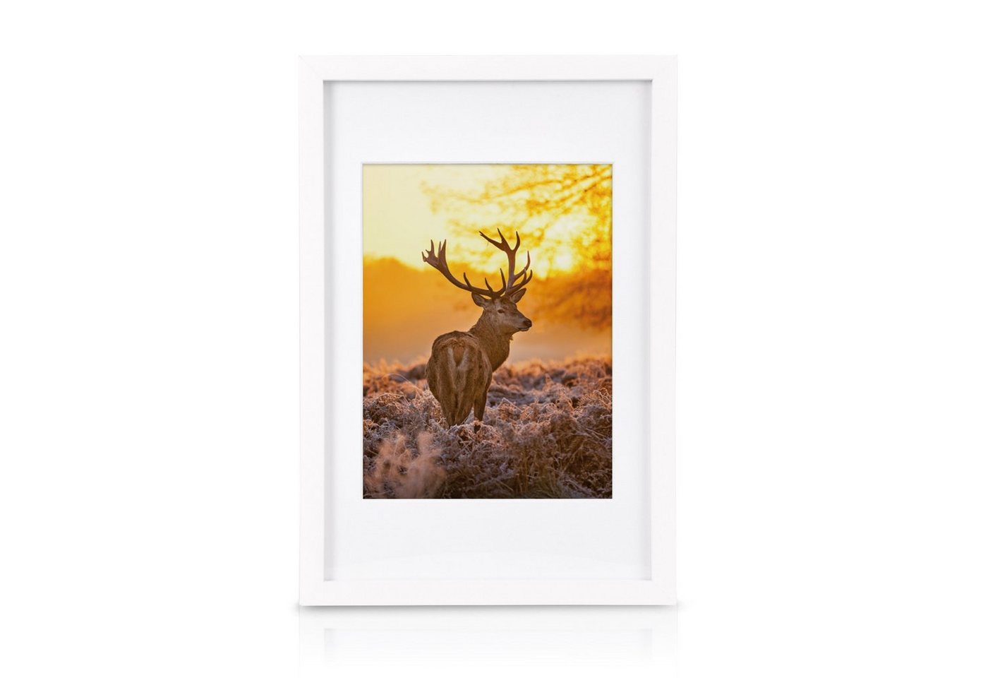 bomoe Bilderrahmen 18er Bilderrahmen Set Passion, Fotowand Bilder, Weiß, 6x 10x15 cm, 4x 13x18 cm, 4x 18x24 cm, 4x 20x30 cm mit Passepartout – Bild 3 von 5