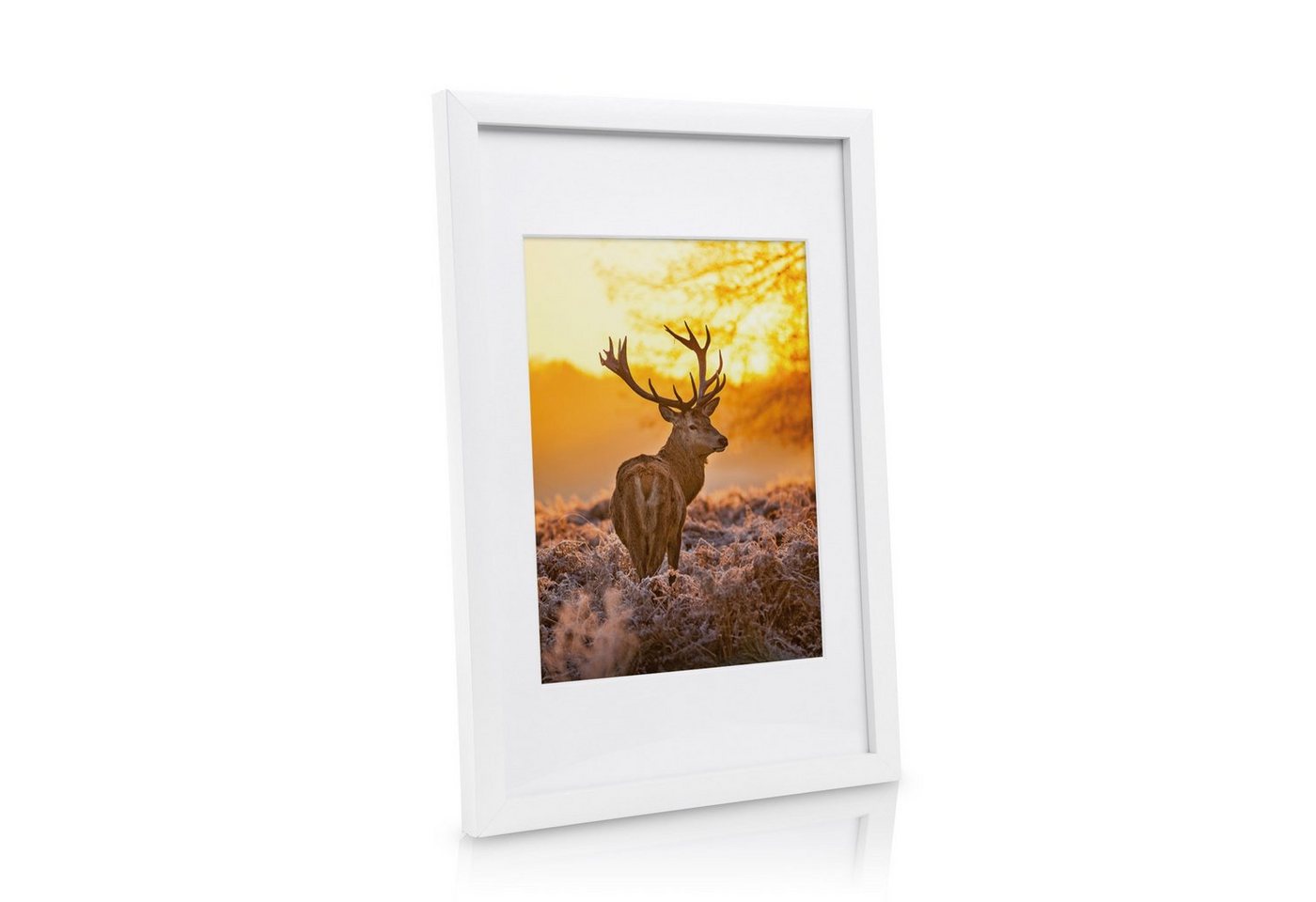 bomoe Bilderrahmen 18er Bilderrahmen Set Passion, Fotowand Bilder, Weiß, 6x 10x15 cm, 4x 13x18 cm, 4x 18x24 cm, 4x 20x30 cm mit Passepartout – Bild 4 von 5