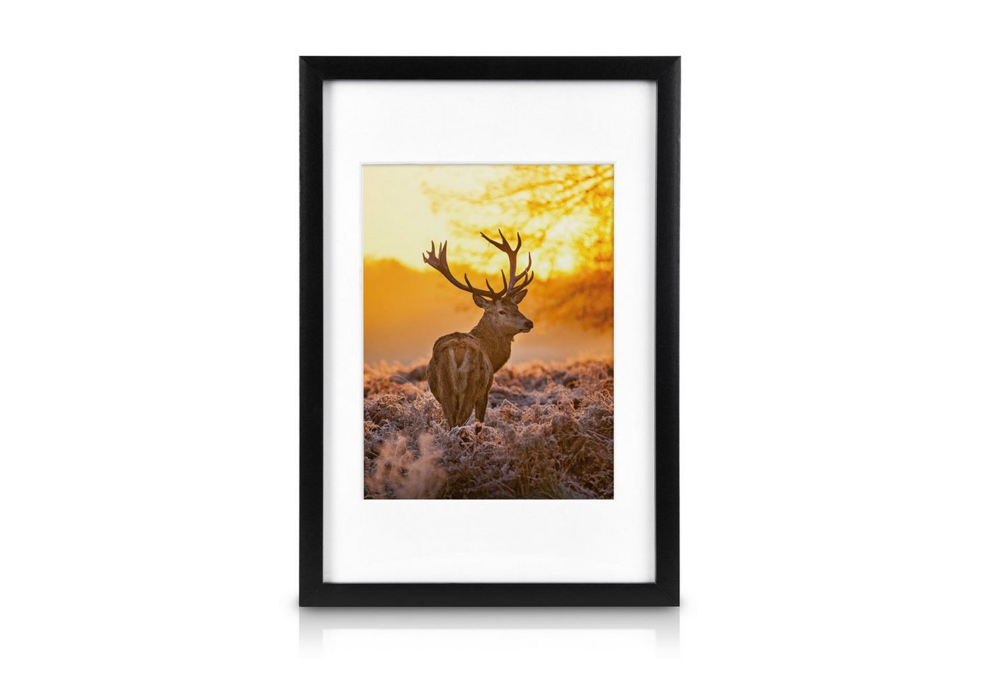 bomoe Bilderrahmen 18er Bilderrahmen Set Passion, Fotowand Bilder, Schwarz, 6x 10x15 cm, 4x 13x18 cm, 4x 18x24 cm, 4x 20x30 cm mit Passepartout – Bild 3 von 5