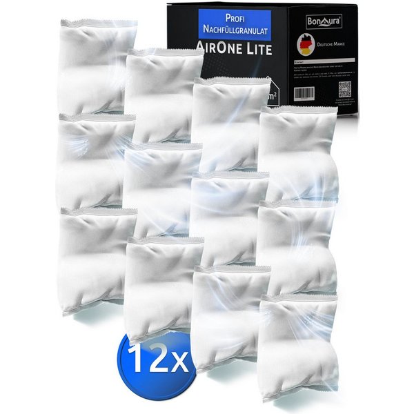 BonAura Luftentfeuchter-Nachfüllpack Entfeuchter Granulat im Vliesbeutel, 2er-, 4er- oder 6er Set, 450g pro Stk., Geruchsneutral