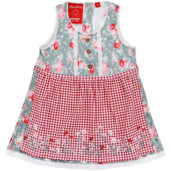 BONDI Dirndl Baby Mädchen Dirndl 'Blumenallover' 86846, Grün R