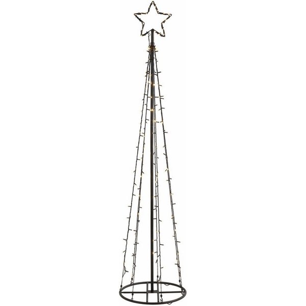 BONETTI LED Baum Weihnachtsdeko, LED fest integriert, Warmweiß, inkl. IP44 Netzadapter