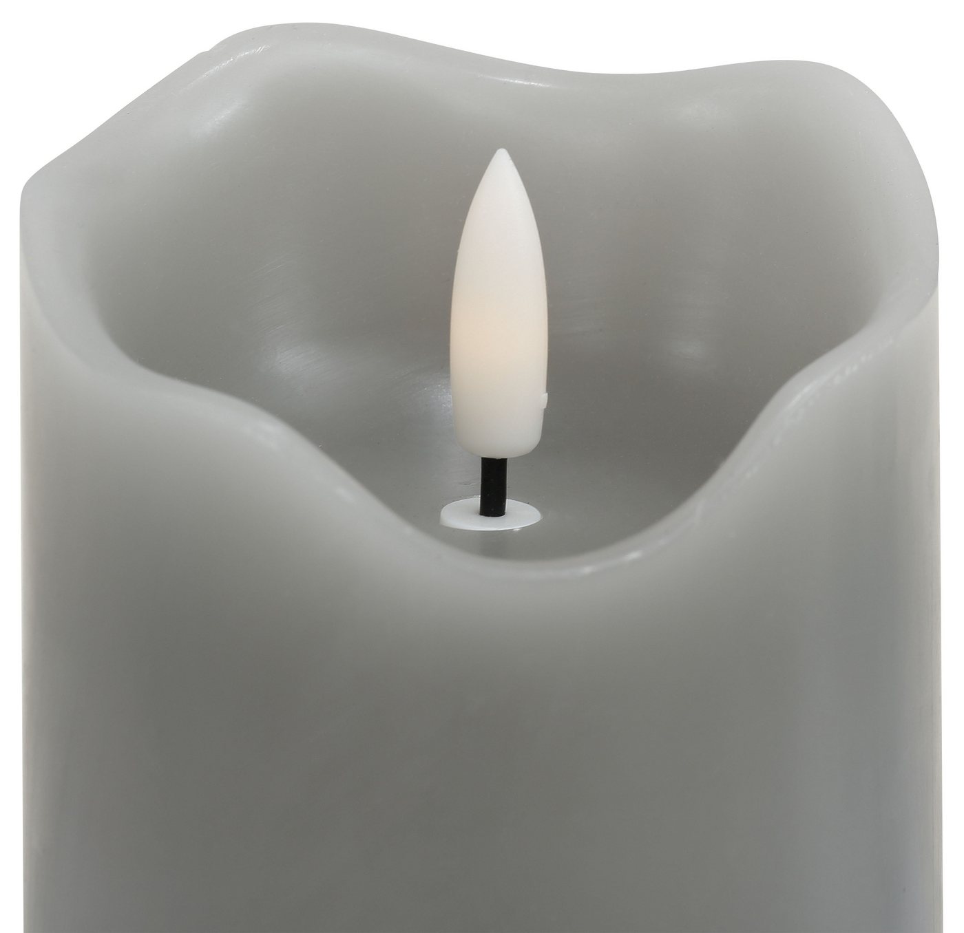 BONETTI LED Dekolicht Weihnachtsdeko, 3er Set, Timerfunktion, Warmweiß, LED-Kerze mit 3D Flamme und Timer – Bild 3 von 5