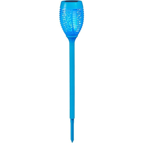 BONETTI LED Gartenfackel, Tageslichtsensor, LED fest integriert, LED Solar Gartenfackel mit realer Flamme