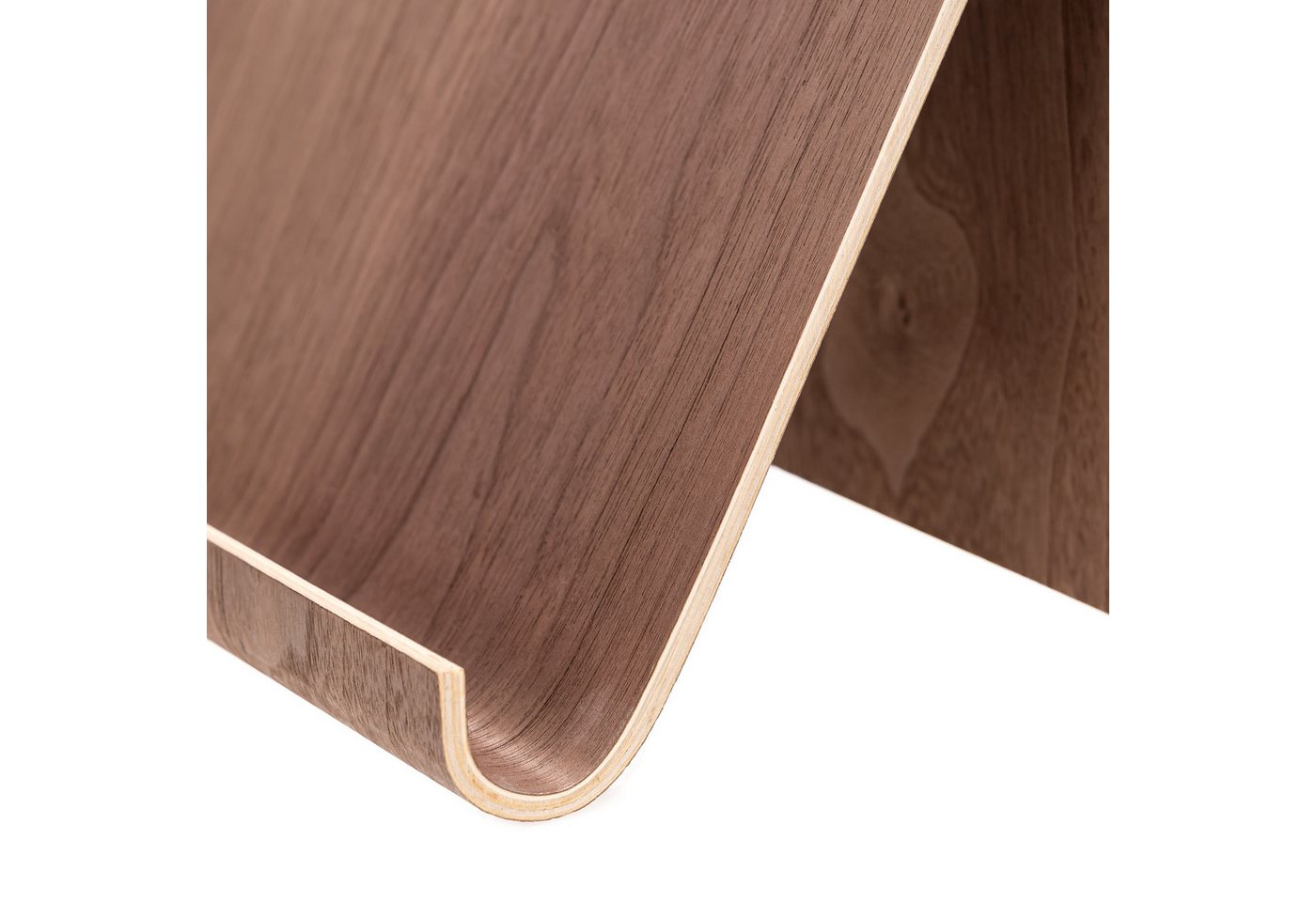 BONETTI Tablet-Ständer Tablet-Halter aus Holz, ca. 26 x 16 cm, auch als Buchständer nutzbar, (bis 12,9 Zoll, modernes, geschwungenes Design - handlich und leich – Bild 3 von 5