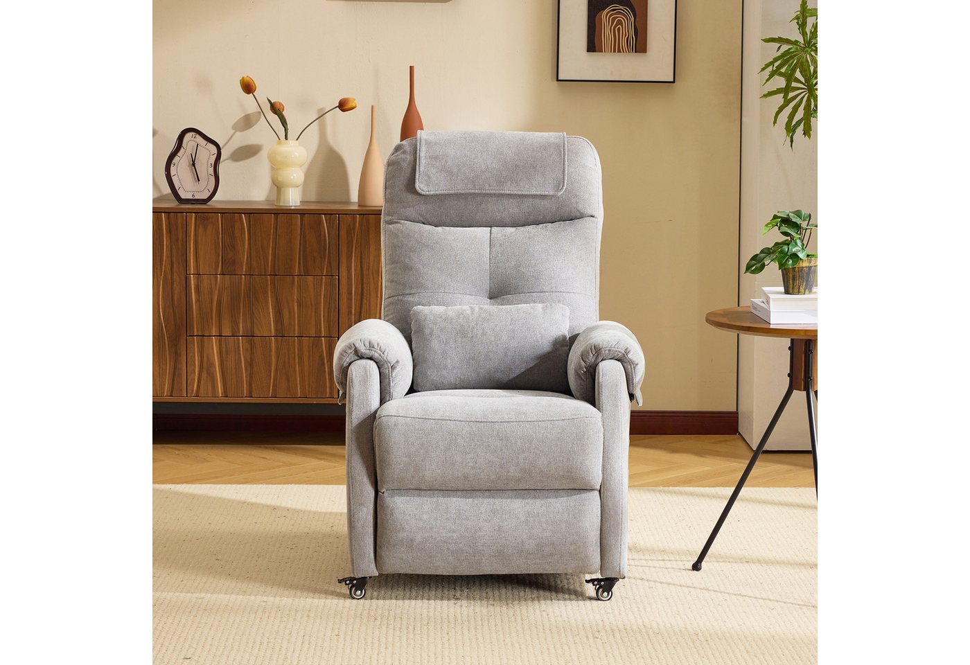 Bonnlo Relaxsessel mit Liegefunktion, 6-Punkt-Massage & Wärmefunktion, USB-C & USB-A (1-St), Liegefunktion, TV Sessel, 6-Punkt-Massage & Wärmefunktion – Bild 3 von 5
