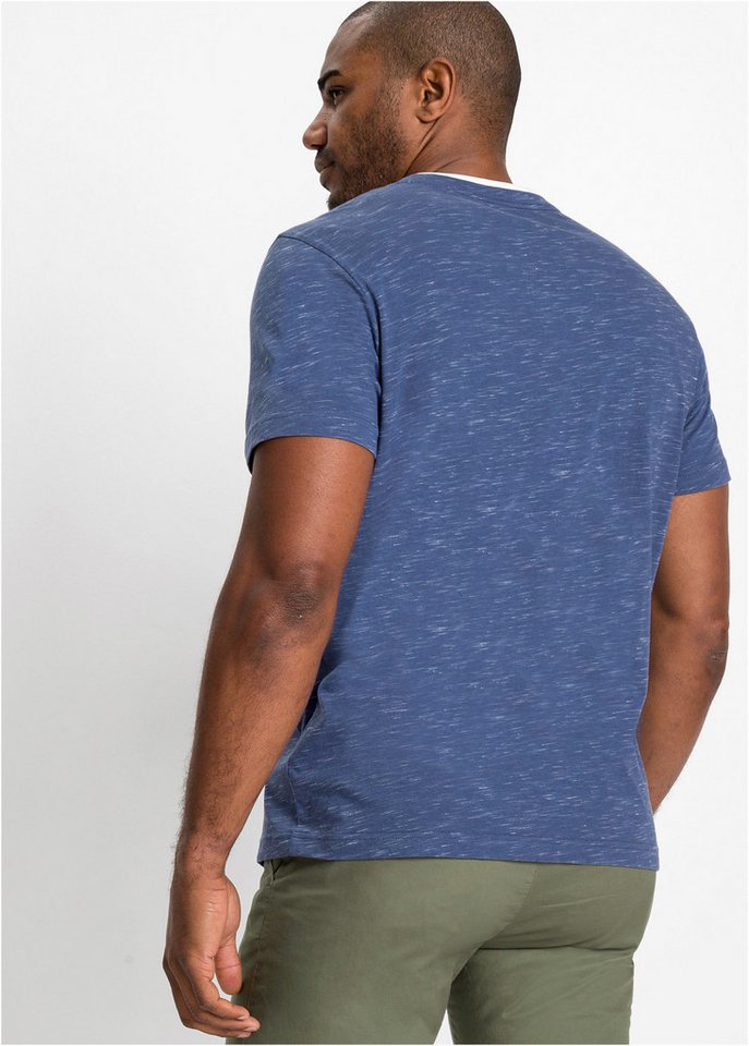 bonprix 2-in-1-Shirt Regular Fit, mit Brusttasche, Henley-Stil, Lagen-Look – Bild 2 von 5