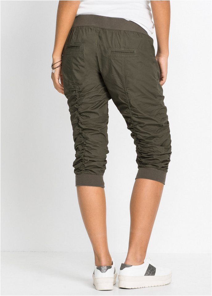 bonprix 3/4-Hose aus Baumwolle, mit elastischen Rippbündchen, Regular Fit – Bild 2 von 5