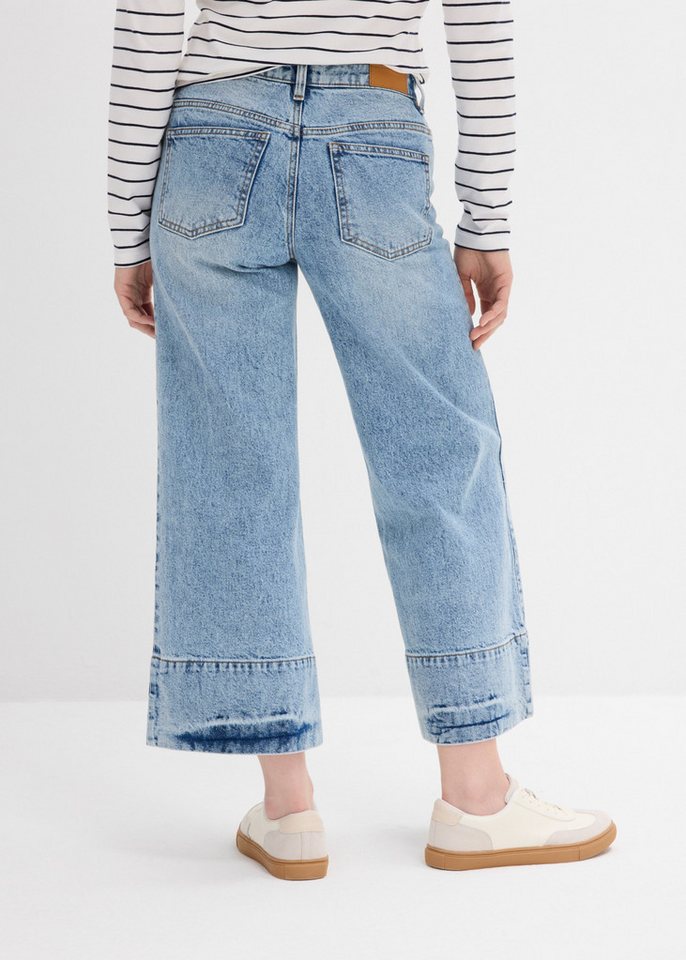 bonprix 7/8-Jeans lockere Passform, verkürztes Bein, mit Elasthan-Anteil, aus Baumwolle – Bild 2 von 5
