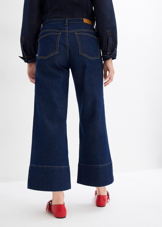 bonprix 7/8-Jeans lockere Passform, verkürztes Bein, mit Elasthan-Anteil, aus Baumwolle – Bild 2 von 5