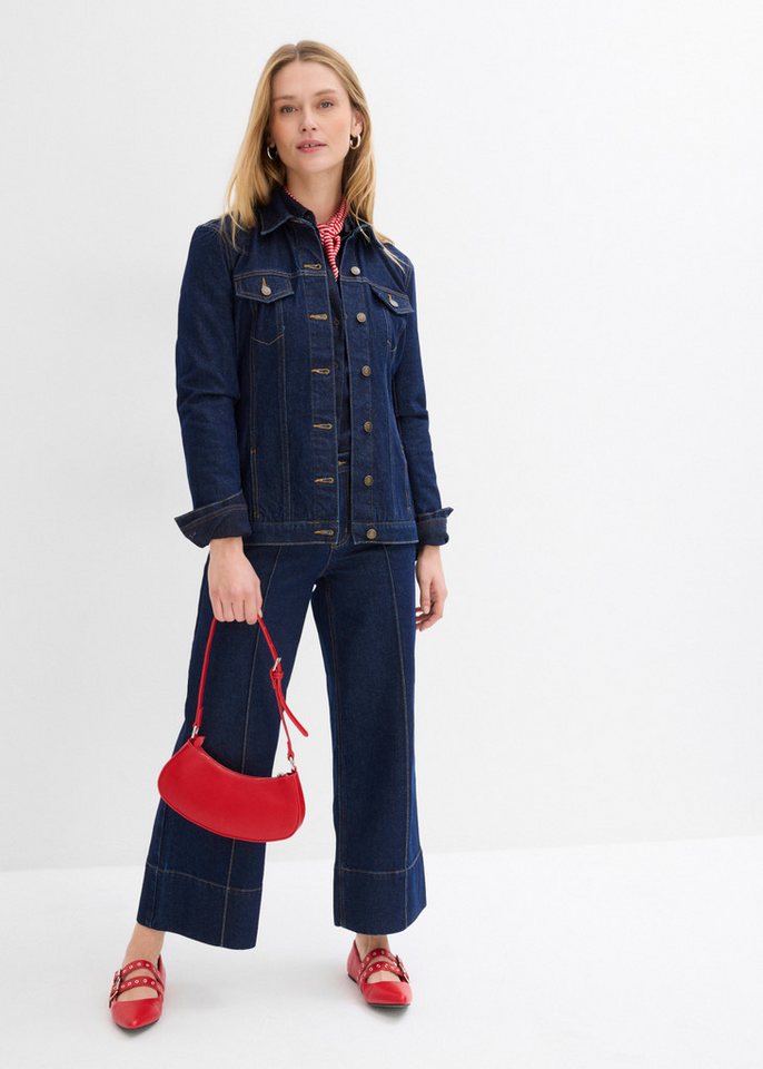 bonprix 7/8-Jeans lockere Passform, verkürztes Bein, mit Elasthan-Anteil, aus Baumwolle – Bild 4 von 5