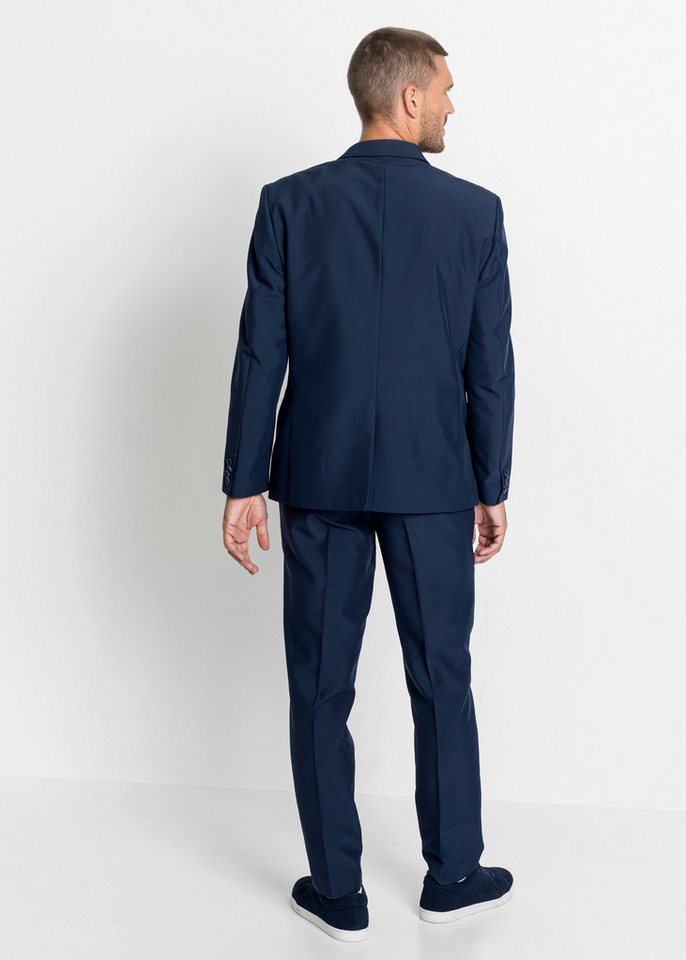 bonprix Anzug (Set, 2-tlg) zweiteiliges Set mit Sakko und Hose, aus Polyester, Casual Stil – Bild 2 von 5