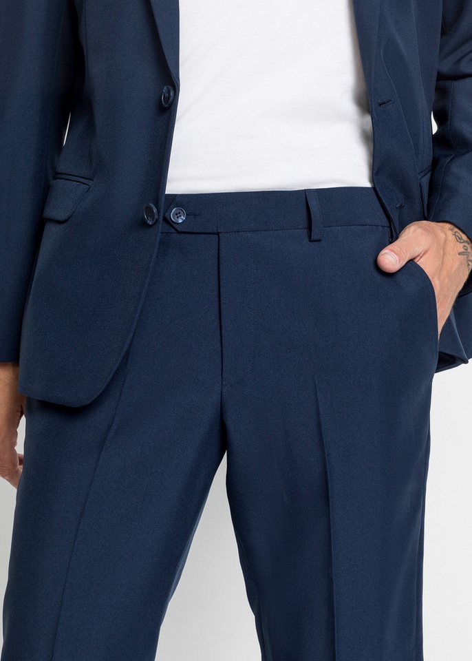bonprix Anzug (Set, 2-tlg) zweiteiliges Set mit Sakko und Hose, aus Polyester, Casual Stil – Bild 3 von 5