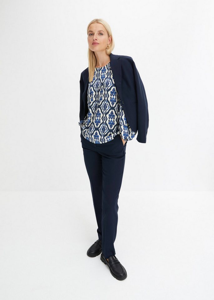 bonprix Anzughose Slim fit Passform, mit Stretchanteil, mit Bügelfalte – Bild 5 von 5